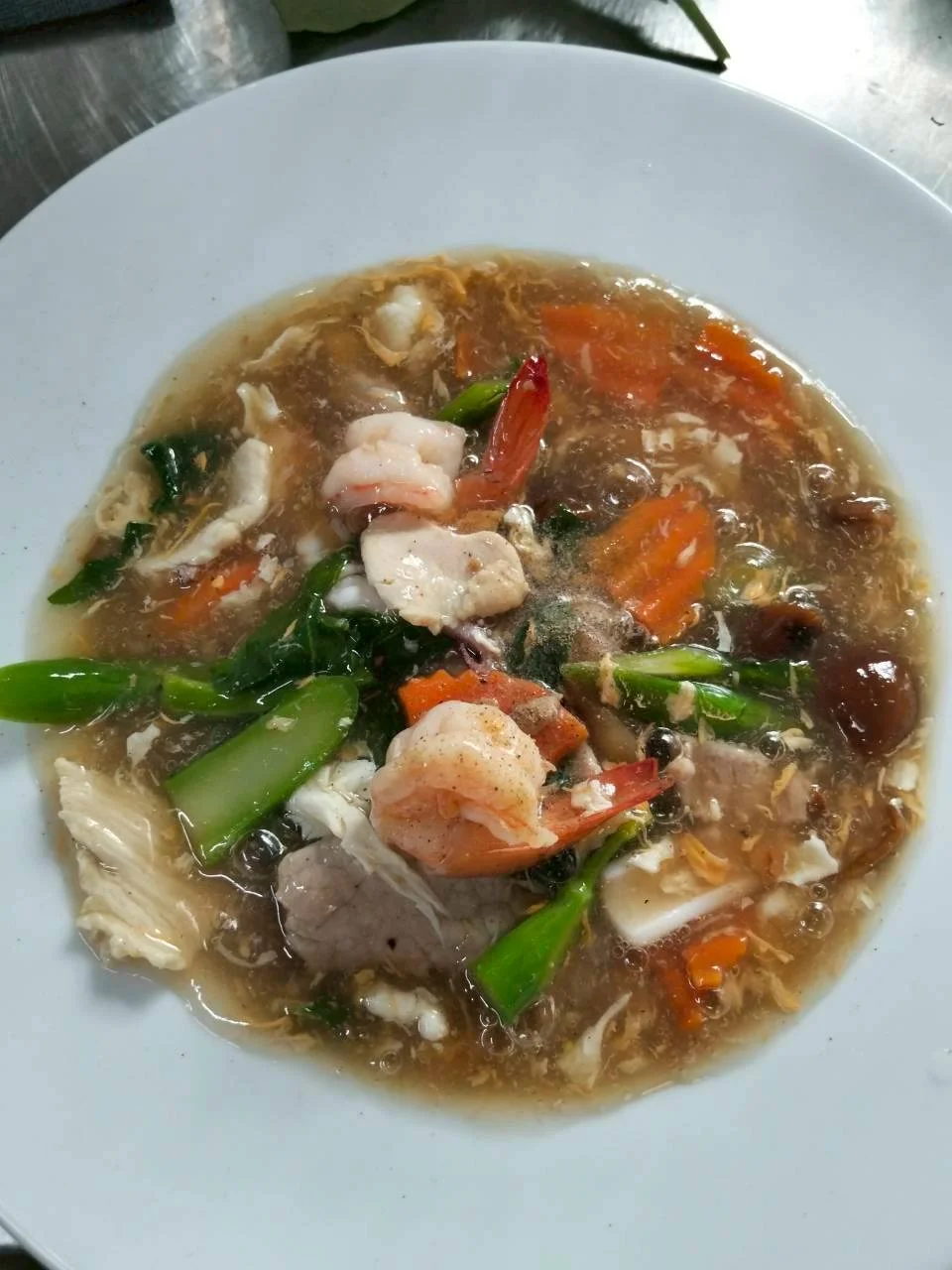 ราดหน้ากุ้ง/ปลาหมึก